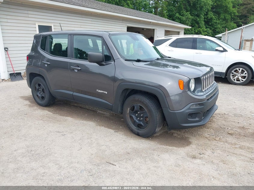 2018 Jeep Renegade VIN ZACCJAAB2JPG96596 IAAI salvage auction — LEFT SIDE, Salvage Title, sold $1,750 on 2026-07-06 (photo 1)