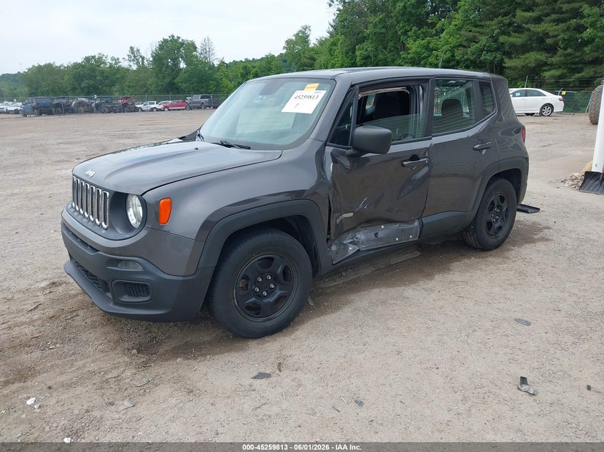 2018 Jeep Renegade VIN ZACCJAAB2JPG96596 IAAI salvage auction — LEFT SIDE, Salvage Title, sold $1,750 on 2026-07-06 (photo 2)