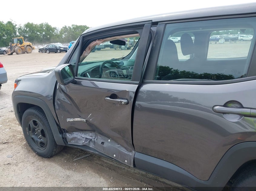 2018 Jeep Renegade VIN ZACCJAAB2JPG96596 IAAI salvage auction — LEFT SIDE, Salvage Title, sold $1,750 on 2026-07-06 (photo 6)