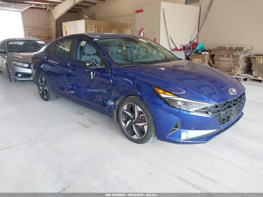 2023 Hyundai Elantra VIN KMHLS4AG2PU512898 IAAI salvage auction — SIDE, Salvage Title, sold $4,450 on 2026-07-29 (photo 1)