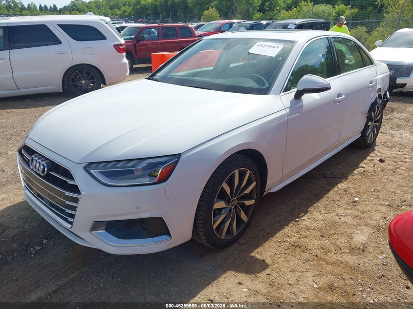 2023 Audi A4 VIN WAUABAF47PA037434 IAAI salvage auction — REAR END, Salvage (Illinois), sold $7,800 on 2026-09-09 (photo 2)