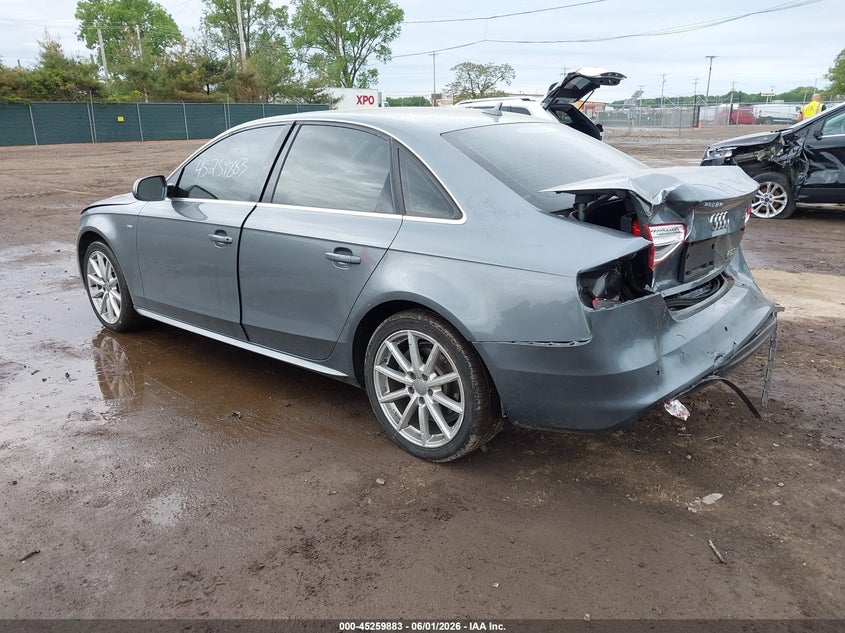 2016 Audi A4 VIN WAUFFAFL9GN018586 IAAI salvage auction — REAR END, Salvage Title, sold $3,300 on 2026-07-14 (photo 3)