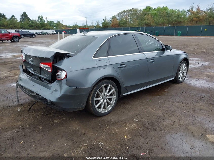 2016 Audi A4 VIN WAUFFAFL9GN018586 IAAI salvage auction — REAR END, Salvage Title, sold $3,300 on 2026-07-14 (photo 4)