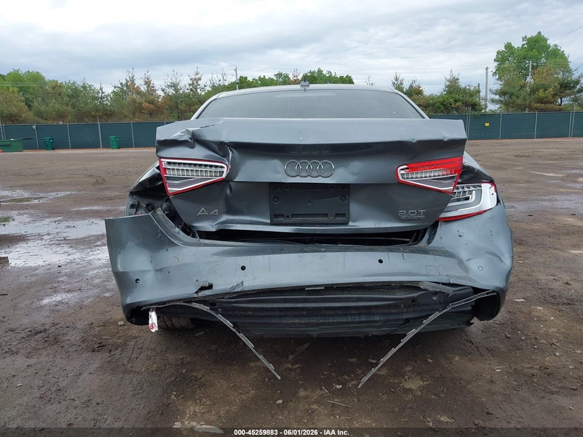 2016 Audi A4 VIN WAUFFAFL9GN018586 IAAI salvage auction — REAR END, Salvage Title, sold $3,300 on 2026-07-14 (photo 6)