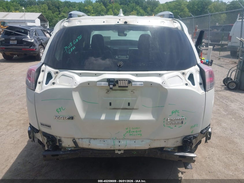 2016 Toyota Rav 4 VIN JTMDJREV2GD012032 IAAI salvage auction — REAR END, Salvage Title, sold $7,400 on 2026-07-07 (photo 6)
