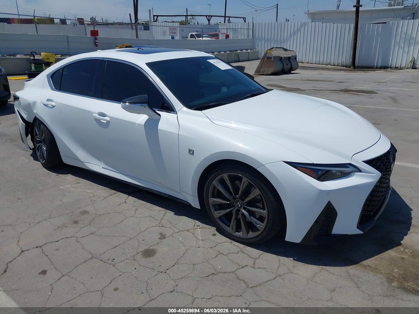 2023 Lexus Is VIN JTHGZ1B27P5063116 IAAI salvage auction — SIDE, Salvage Title, sold $17,900 on 2026-07-22 (photo 1)