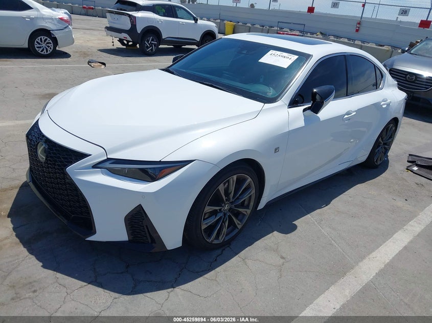 2023 Lexus Is VIN JTHGZ1B27P5063116 IAAI salvage auction — SIDE, Salvage Title, sold $17,900 on 2026-07-22 (photo 2)