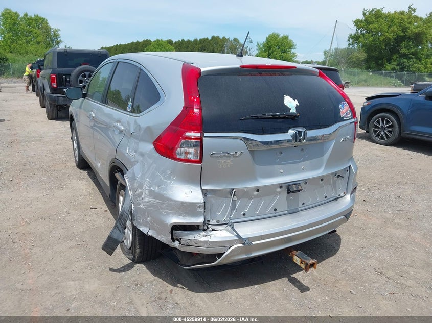 2015 Honda Cr-v VIN 2HKRM4H54FH619277 IAAI salvage auction — REAR END, Salvage Title, sold $2,550 on 2026-07-18 (photo 6)