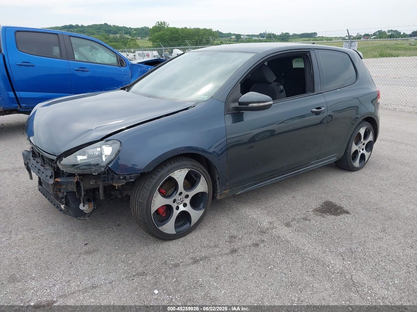 2013 Volkswagen Gti VIN WVWEV7AJ7DW121196 IAAI salvage auction — FRONT END, Salvage Title, sold $2,550 on 2026-07-09 (photo 2)