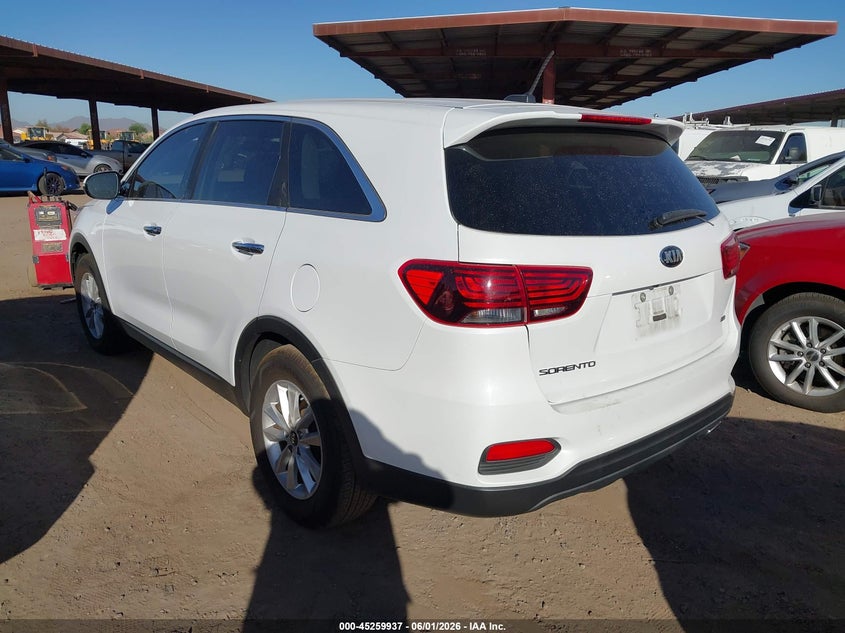 2020 Kia Sorento VIN 5XYPG4A37LG682979 IAAI salvage auction — THEFT, Salvage Title, sold $3,100 on 2026-07-14 (photo 3)