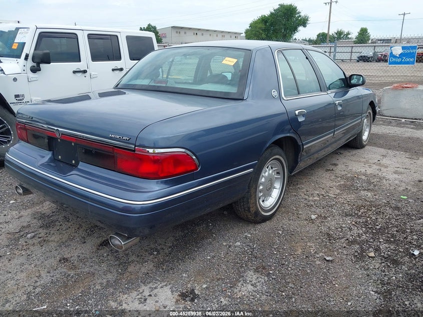 1996 Mercury Grand marquis VIN 2MELM75W2TX649178 IAAI salvage auction — UNKNOWN, Clear (Oklahoma), sold $2,750 on 2026-07-28 (photo 4)