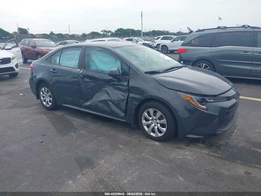 2026 Toyota Corolla VIN 5YFB4MDE4TP367486 IAAI salvage auction — RIGHT SIDE, Rebuildable (Florida), sold $7,225 on 2026-07-23 (photo 1)