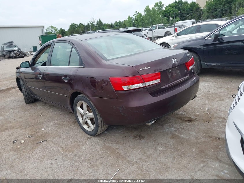 2006 Hyundai Sonata VIN 5NPEU46F16H117188 IAAI salvage auction — FRONT END, Clear (Oklahoma), sold $375 on 2026-07-09 (photo 3)