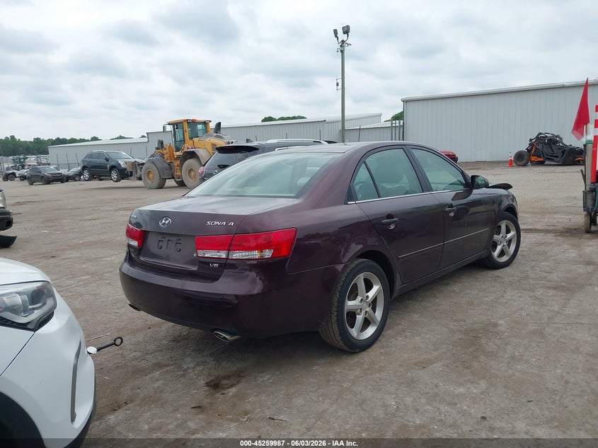 2006 Hyundai Sonata VIN 5NPEU46F16H117188 IAAI salvage auction — FRONT END, Clear (Oklahoma), sold $375 on 2026-07-09 (photo 4)