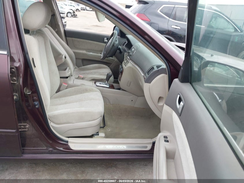 2006 Hyundai Sonata VIN 5NPEU46F16H117188 IAAI salvage auction — FRONT END, Clear (Oklahoma), sold $375 on 2026-07-09 (photo 5)