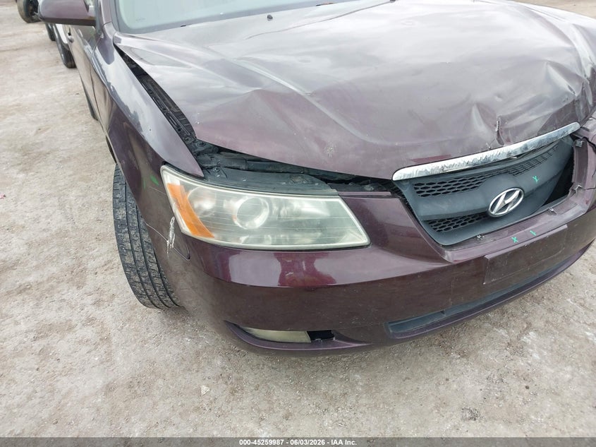 2006 Hyundai Sonata VIN 5NPEU46F16H117188 IAAI salvage auction — FRONT END, Clear (Oklahoma), sold $375 on 2026-07-09 (photo 6)