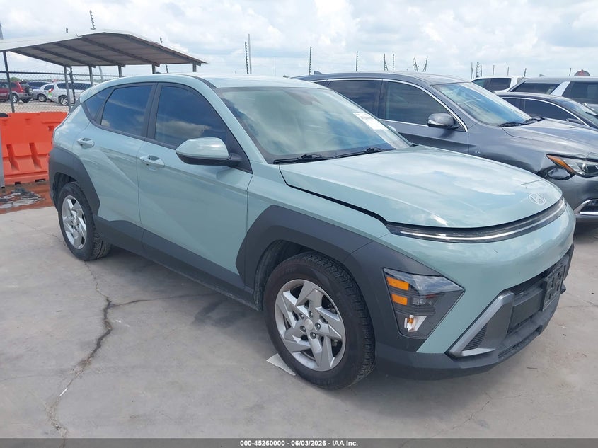 2024 Hyundai Kona VIN KM8HA3AB0RU072481 IAAI salvage auction — REAR END, Original (Texas), sold $5,200 on 2026-07-29 (photo 1)