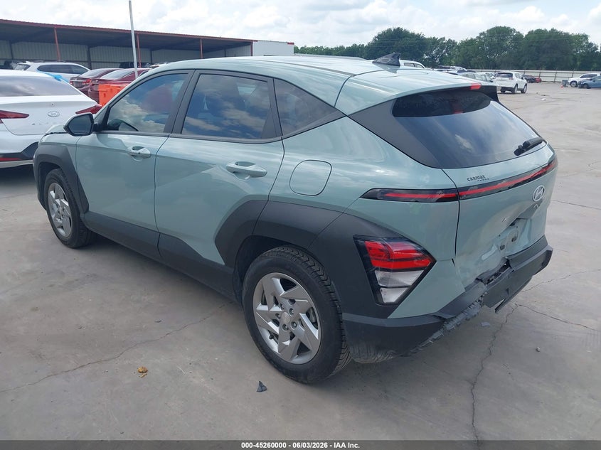 2024 Hyundai Kona VIN KM8HA3AB0RU072481 IAAI salvage auction — REAR END, Original (Texas), sold $5,200 on 2026-07-29 (photo 3)