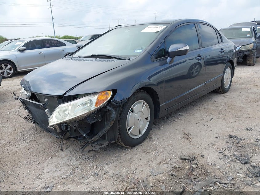 2007 Honda Civic hybrid VIN JHMFA362X7S026023 IAAI salvage auction — FRONT END, Original (Texas), sold $225 on 2026-07-20 (photo 2)