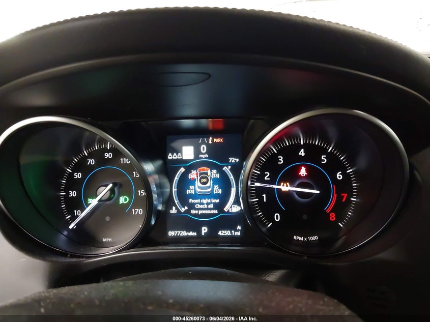 2020 Jaguar F-pace VIN SADCK2GX0LA638578 IAAI salvage auction — HAIL, Salvage Title, sold $5,500 on 2026-07-07 (photo 7)