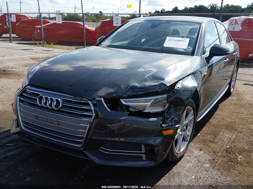 2018 Audi A4 VIN WAUKMAF44JA231585 IAAI salvage auction — LEFT FRONT, Salvage (Louisiana), sold $4,350 on 2026-07-20 (photo 2)