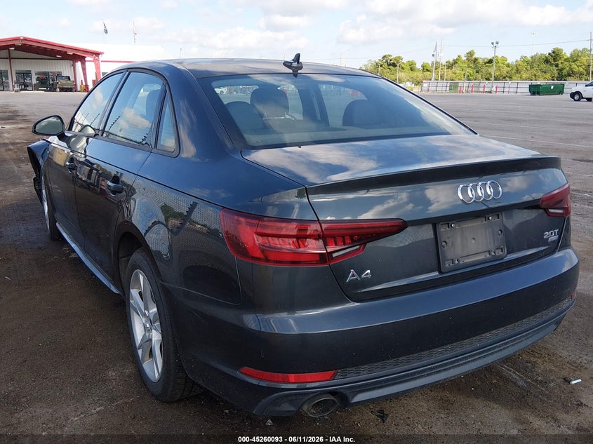 2018 Audi A4 VIN WAUKMAF44JA231585 IAAI salvage auction — LEFT FRONT, Salvage (Louisiana), sold $4,350 on 2026-07-20 (photo 3)