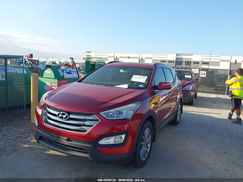 2014 Hyundai Santa fe VIN 5XYZU3LA0EG231662 IAAI salvage auction — NORMAL WEAR, Original (Texas), sold $1,150 on 2026-07-14 (photo 2)
