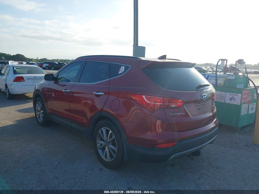 2014 Hyundai Santa fe VIN 5XYZU3LA0EG231662 IAAI salvage auction — NORMAL WEAR, Original (Texas), sold $1,150 on 2026-07-14 (photo 3)
