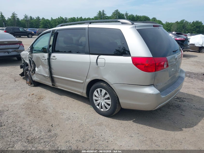 2006 Toyota Sienna VIN 5TDZA23C36S554404 IAAI salvage auction — LEFT SIDE, Clear (Massachusetts), sold $775 on 2026-07-31 (photo 3)