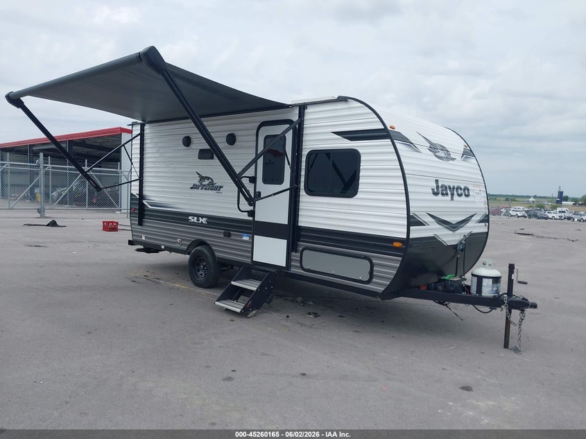 2024 Jayco Jay flight VIN 1UJBC0AJ2R1YJ0681 IAAI salvage auction — HAIL, Salvage (Nebraska), sold $5,850 on 2026-07-30 (photo 1)