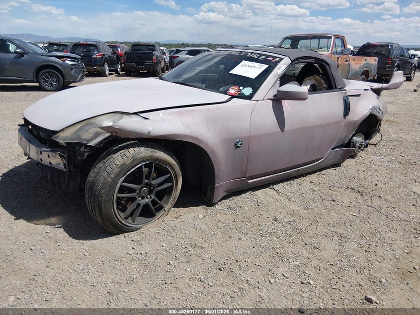 2004 Nissan 350z VIN JN1AZ36A74T015260 IAAI salvage auction — ALL OVER, Salvage (Utah), sold $50 on 2026-07-08 (photo 2)