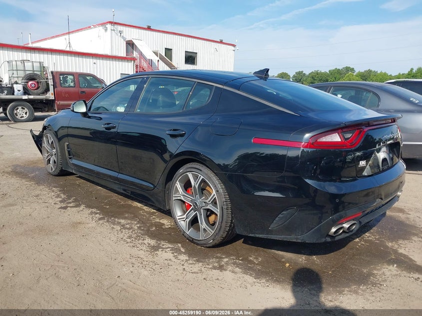 2021 Kia Stinger VIN KNAE45LC7M6090177 IAAI salvage auction — FRONT END, Salvage Title, sold $5,550 on 2026-07-17 (photo 3)