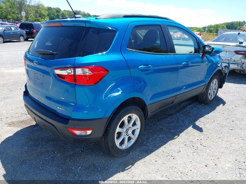 2020 Ford Ecosport VIN MAJ6S3GL8LC364536 IAAI salvage auction — FRONT END, Salvage Title, sold $575 on 2026-07-21 (photo 4)