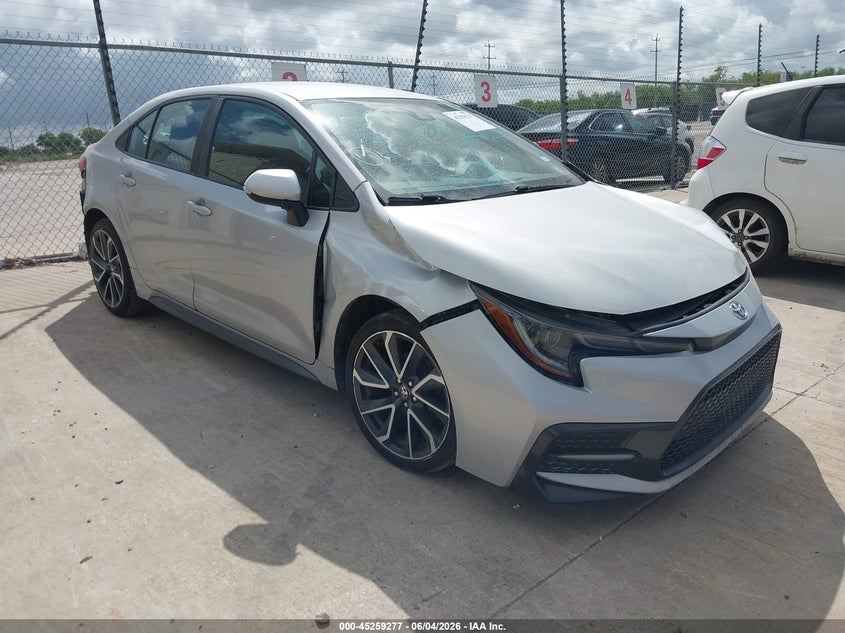 2022 Toyota Corolla VIN 5YFS4MCE2NP129883 IAAI salvage auction — FRONT & REAR, Salvage Title, sold $2,800 on 2026-07-20 (photo 1)