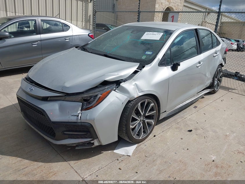2022 Toyota Corolla VIN 5YFS4MCE2NP129883 IAAI salvage auction — FRONT & REAR, Salvage Title, sold $2,800 on 2026-07-20 (photo 2)