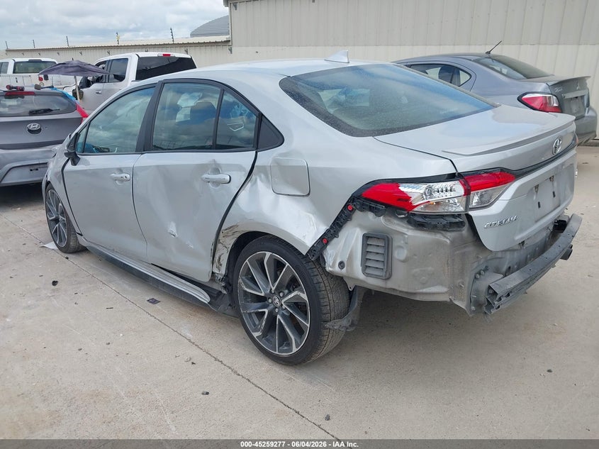 2022 Toyota Corolla VIN 5YFS4MCE2NP129883 IAAI salvage auction — FRONT & REAR, Salvage Title, sold $2,800 on 2026-07-20 (photo 3)