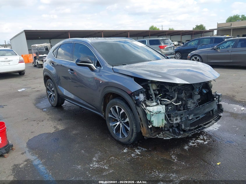 2016 Lexus Nx VIN JTJBARBZXG2074558 IAAI salvage auction — FRONT END, Salvage Title, sold $5,800 on 2026-07-22 (photo 1)