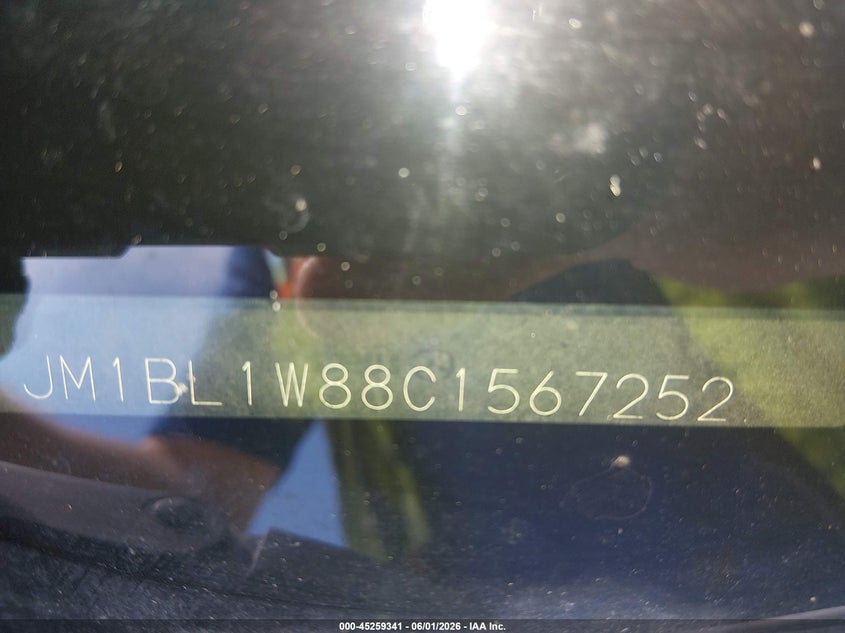 2012 Mazda 3 VIN JM1BL1W88C1567252 IAAI salvage auction — LEFT FRONT, Salvage (Colorado), sold $200 on 2026-07-14 (photo 9)