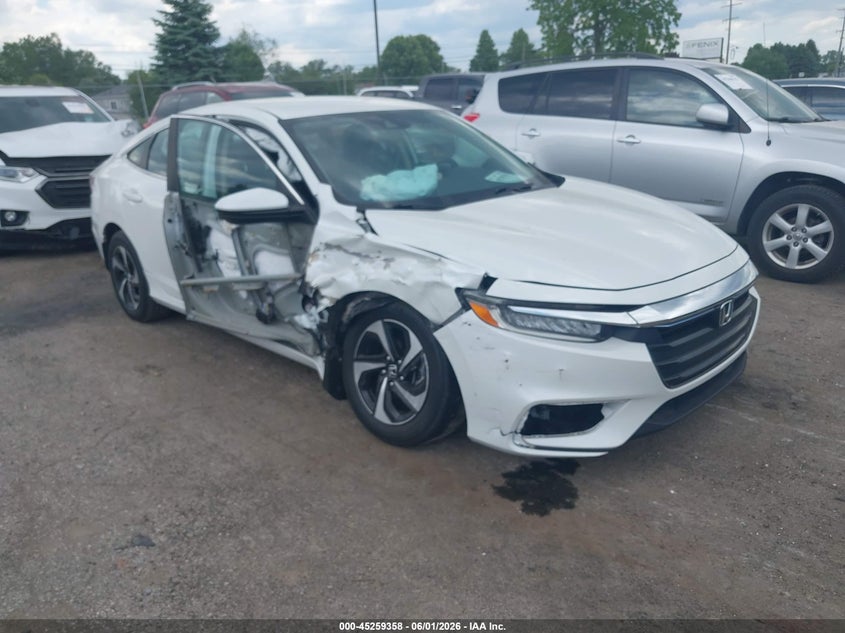 2021 Honda Insight VIN 19XZE4F57ME002506 IAAI salvage auction — RIGHT SIDE, Salvage Title, sold $3,150 on 2026-07-09 (photo 1)