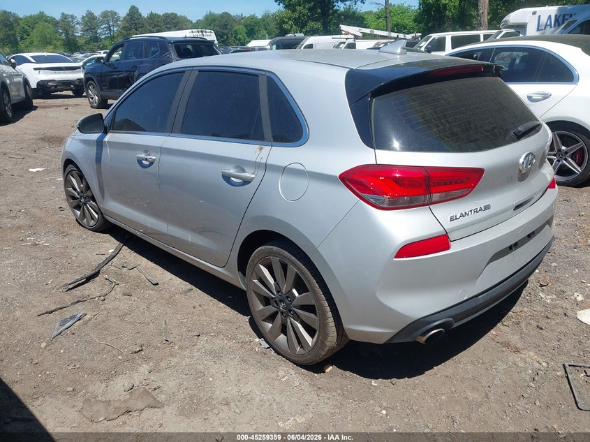 2018 Hyundai Elantra VIN KMHH55LC0JU036686 IAAI salvage auction — RIGHT REAR, Salvage Title, sold $1,550 on 2026-07-07 (photo 3)