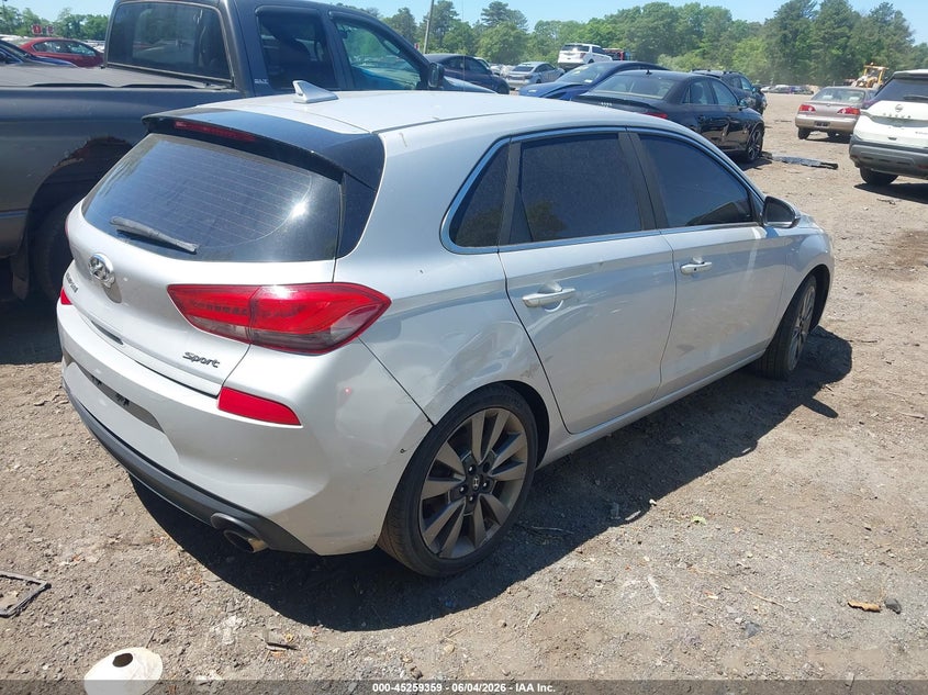 2018 Hyundai Elantra VIN KMHH55LC0JU036686 IAAI salvage auction — RIGHT REAR, Salvage Title, sold $1,550 on 2026-07-07 (photo 4)