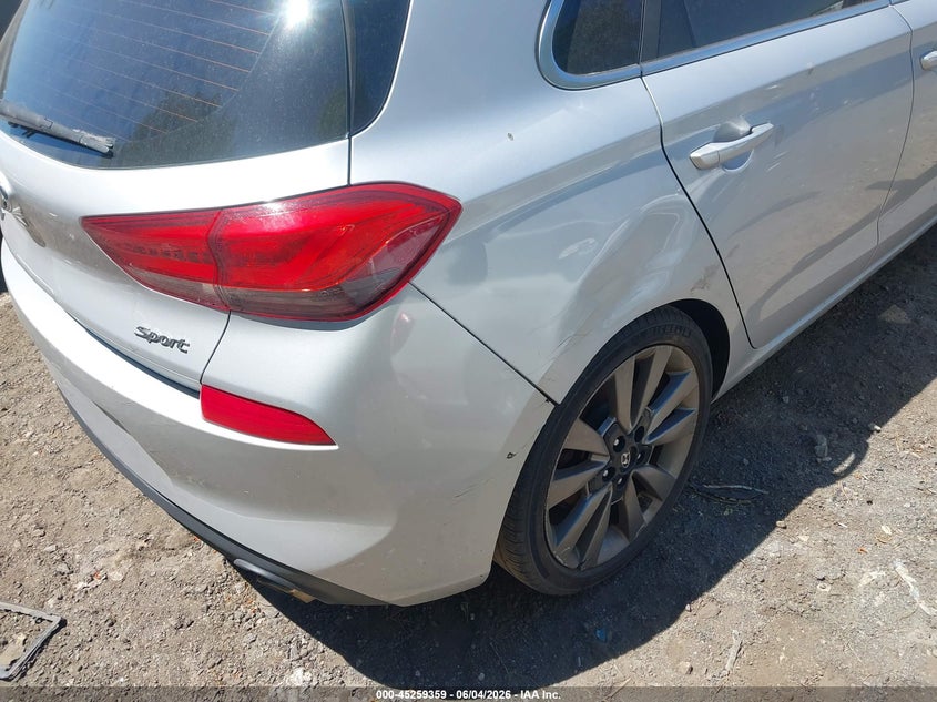 2018 Hyundai Elantra VIN KMHH55LC0JU036686 IAAI salvage auction — RIGHT REAR, Salvage Title, sold $1,550 on 2026-07-07 (photo 6)