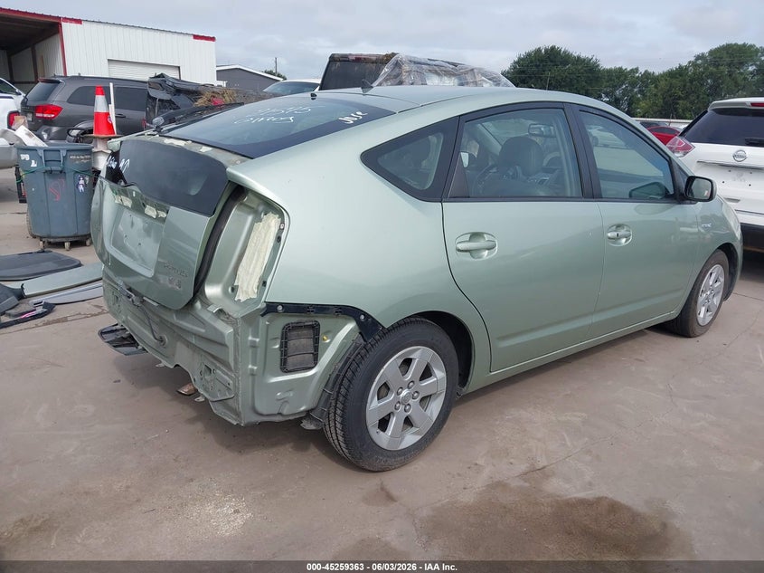 2007 Toyota Prius VIN JTDKB20U373257888 IAAI salvage auction — REAR END, Original (Texas), sold $650 on 2026-07-09 (photo 4)
