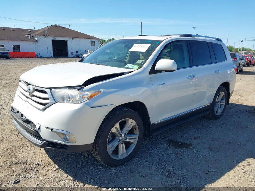 2012 Toyota Highlander VIN 5TDDK3EH2CS133632 IAAI salvage auction — FRONT END, Salvage Title, sold $4,450 on 2026-07-08 (photo 2)