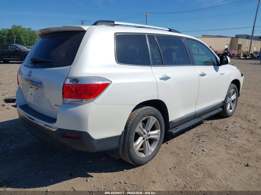 2012 Toyota Highlander VIN 5TDDK3EH2CS133632 IAAI salvage auction — FRONT END, Salvage Title, sold $4,450 on 2026-07-08 (photo 4)