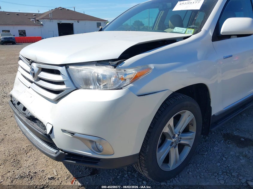 2012 Toyota Highlander VIN 5TDDK3EH2CS133632 IAAI salvage auction — FRONT END, Salvage Title, sold $4,450 on 2026-07-08 (photo 6)