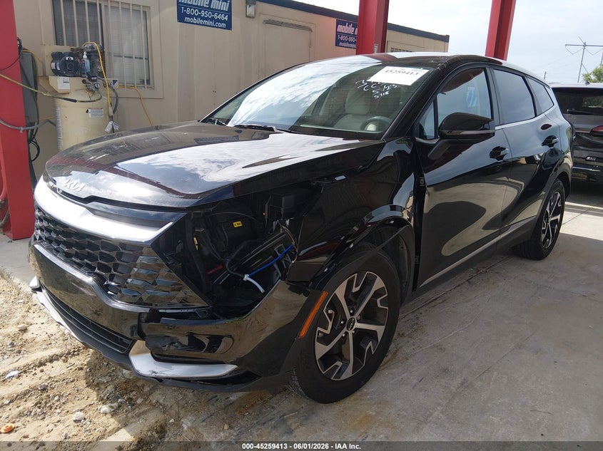 2025 Kia Sportage VIN 5XYK33DF1SG265118 IAAI salvage auction — LEFT FRONT, Salvage Title, sold $10,950 on 2026-07-14 (photo 6)