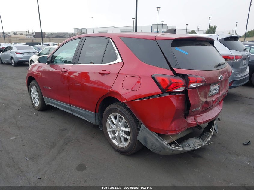 2022 Chevrolet Equinox VIN 3GNAXUEV3NL224392 IAAI salvage auction — FRONT & REAR, Salvage Title, sold $2,100 on 2026-07-31 (photo 3)
