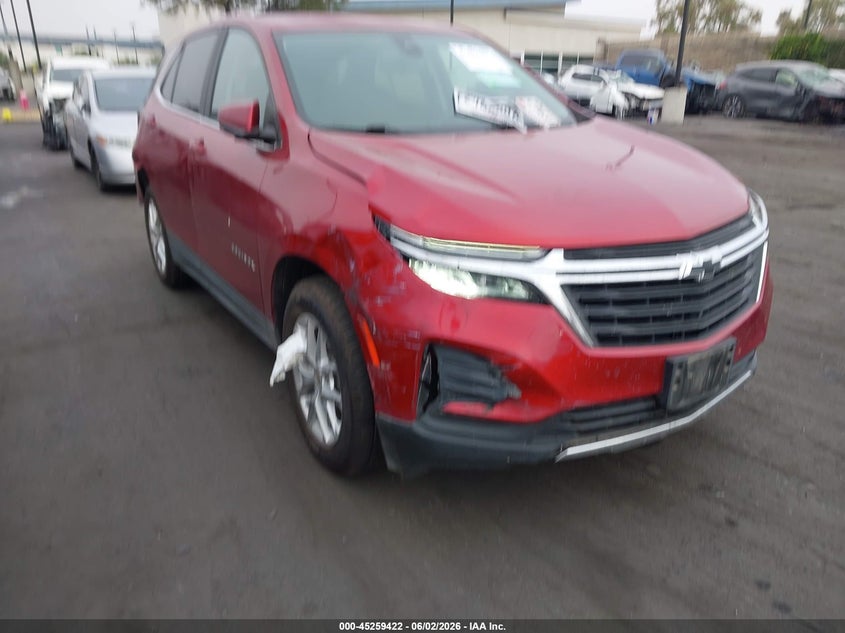 2022 Chevrolet Equinox VIN 3GNAXUEV3NL224392 IAAI salvage auction — FRONT & REAR, Salvage Title, sold $2,100 on 2026-07-31 (photo 6)