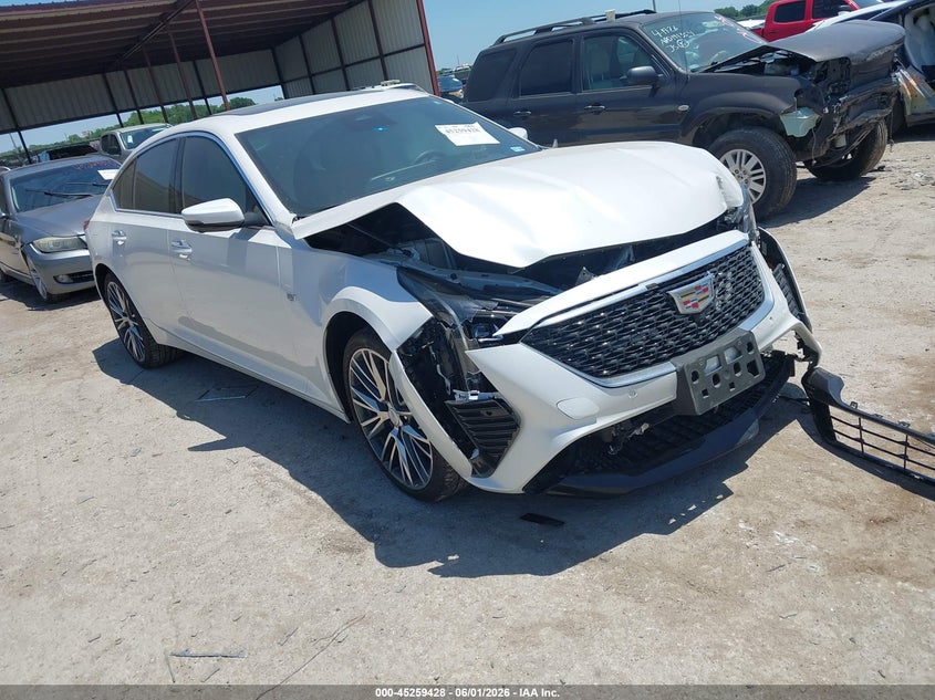 2025 Cadillac Ct5 VIN 1G6DN5RW8S0101770 IAAI salvage auction — FRONT END, Salvage Title, sold $15,100 on 2026-07-10 (photo 1)